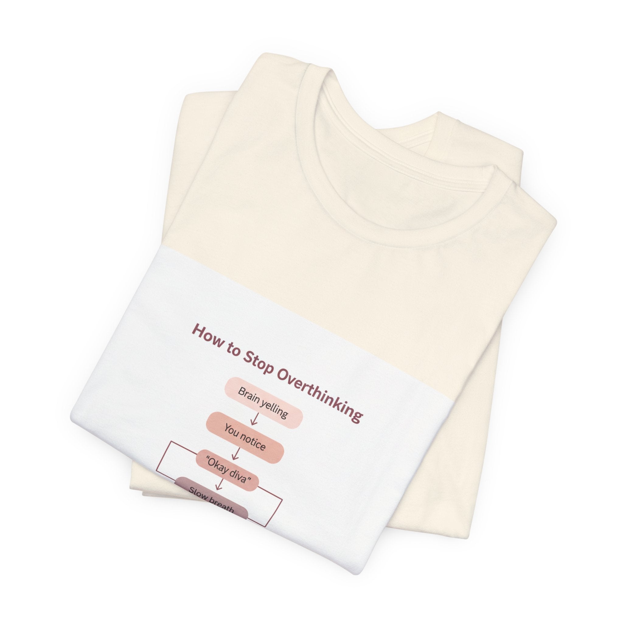 How to Stop Overthinking Flowchart Tee | Chart Humor, Nerd Diagram Shirt