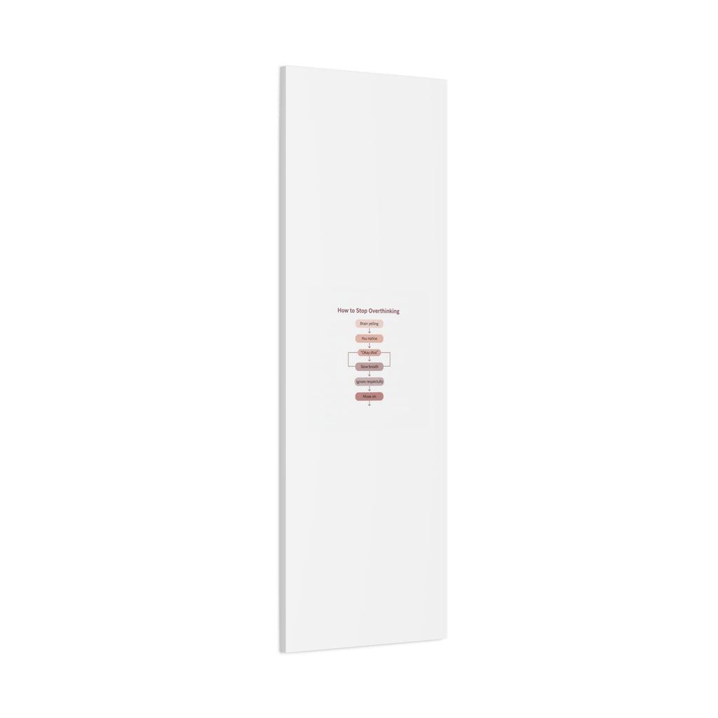 How to Stop Overthinking Canvas, Graphic Diagram Flowchart, Nerd Humor