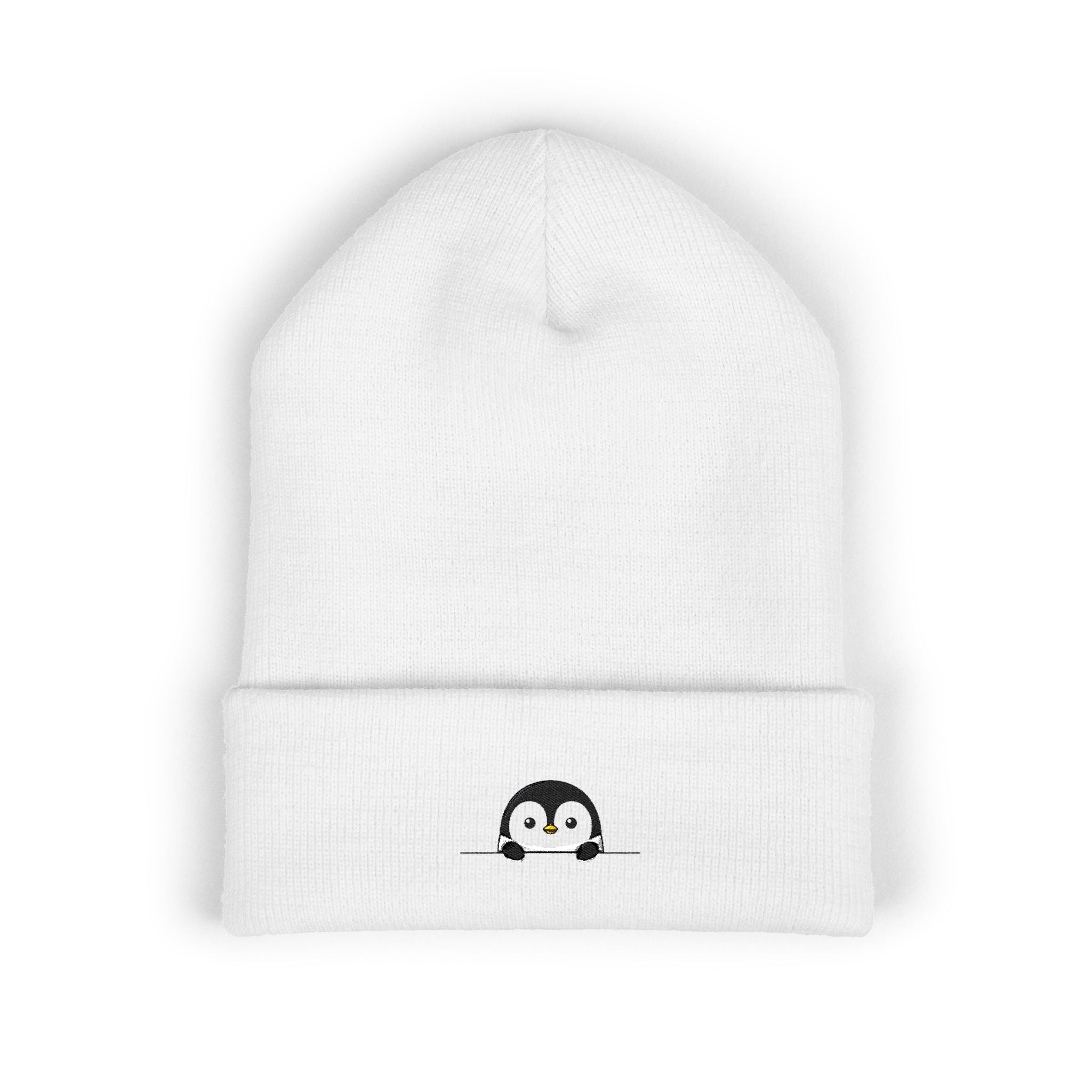 Cute Penguin Cuffed Beanie — Cute Winter Hat