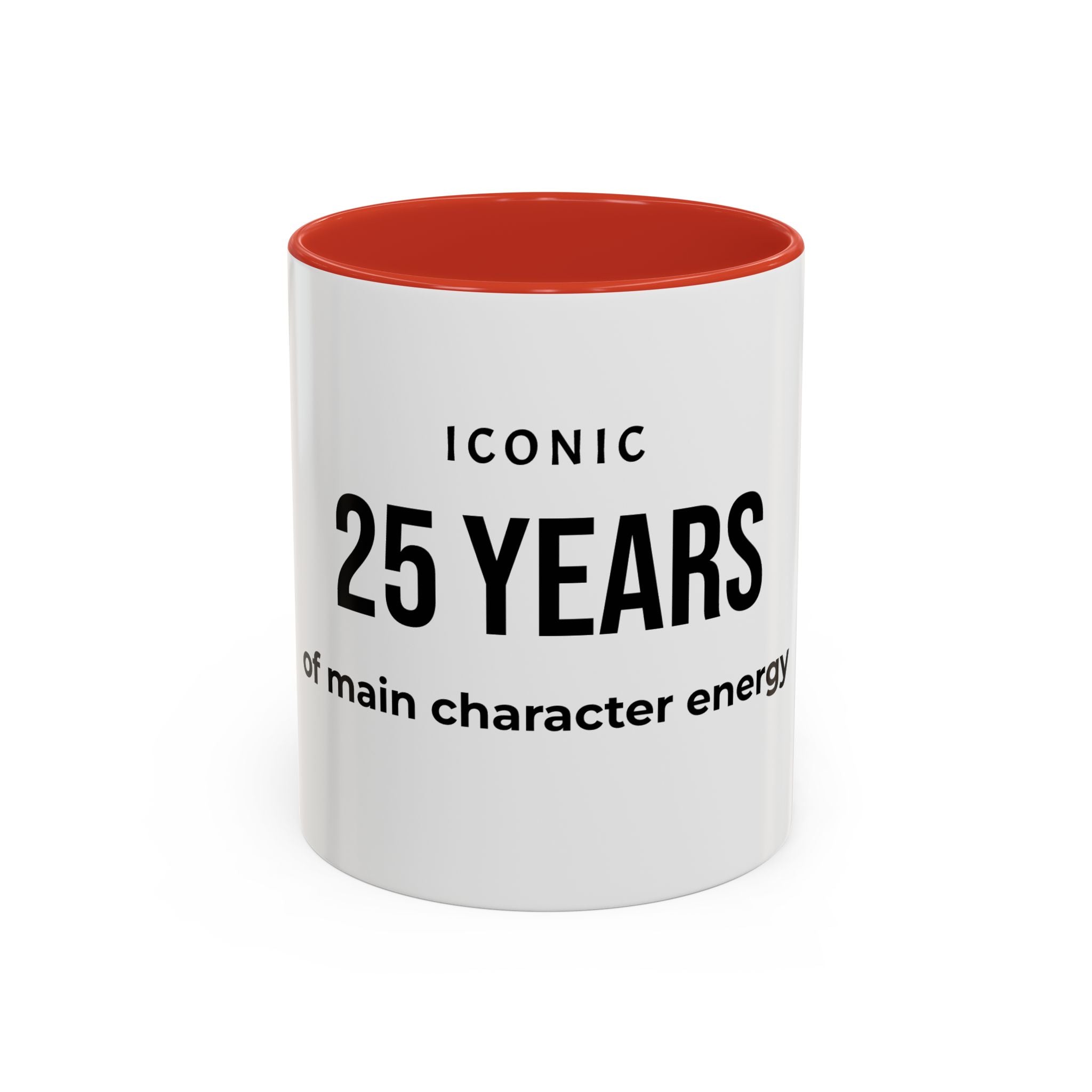 Iconic .... Years of main character energy Coffee Mug — Funny age related Birthday Gift