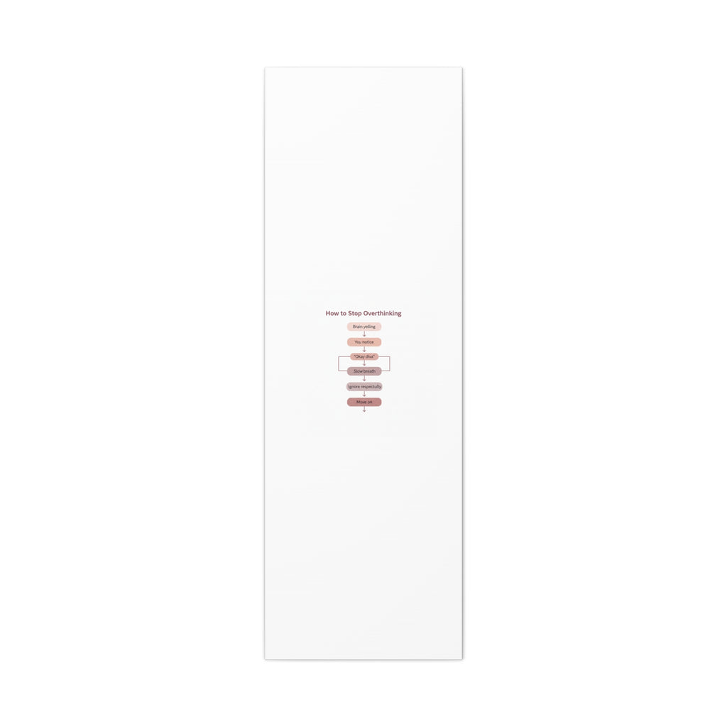 How to Stop Overthinking Canvas, Graphic Diagram Flowchart, Nerd Humor