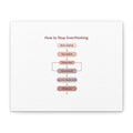 How to Stop Overthinking Canvas, Graphic Diagram Flowchart, Nerd Humor